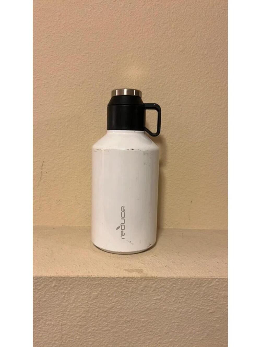 Reduce 64oz/1.89L White Vacuum Insulated Water Bottle Stainless Steel Growler